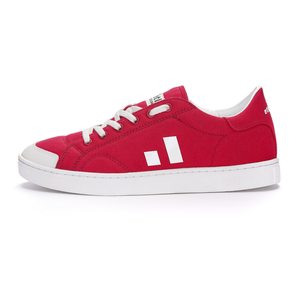 ETHLETIC Fair Trainer Active Lo Cranberry Red | Just White