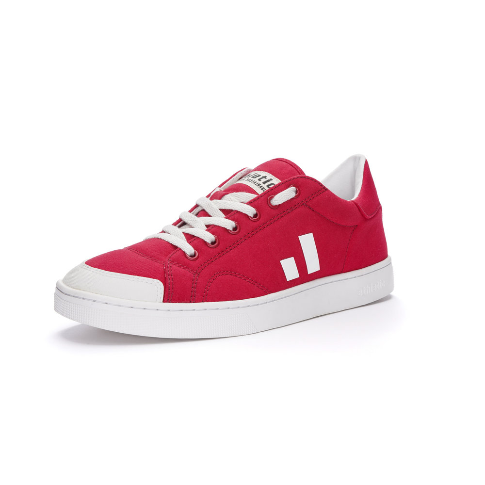 ETHLETIC Fair Trainer Active Lo Cranberry Red | Just White