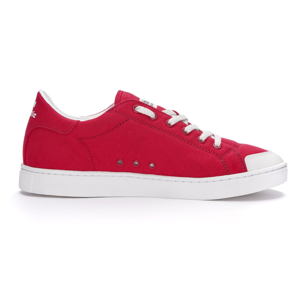 ETHLETIC Fair Trainer Active Lo Cranberry Red | Just White