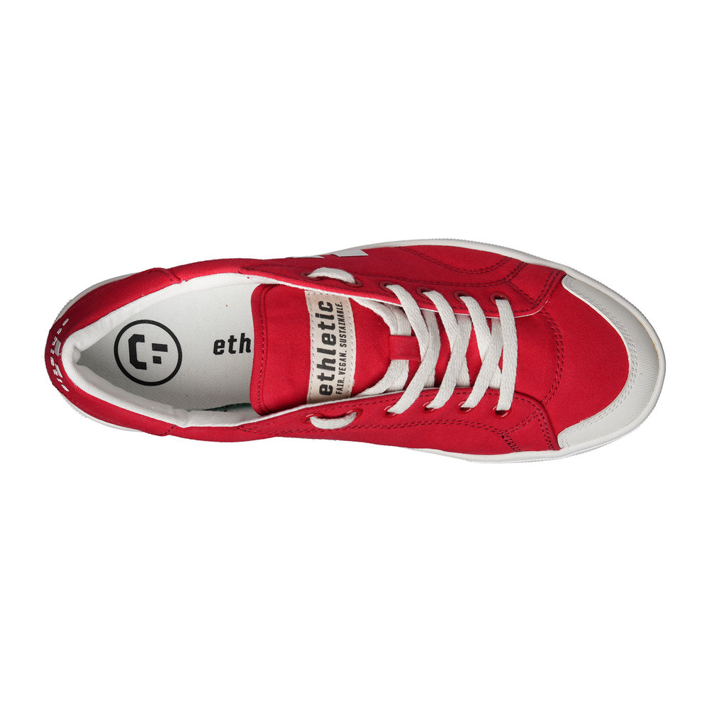 ETHLETIC Fair Trainer Active Lo Cranberry Red | Just White