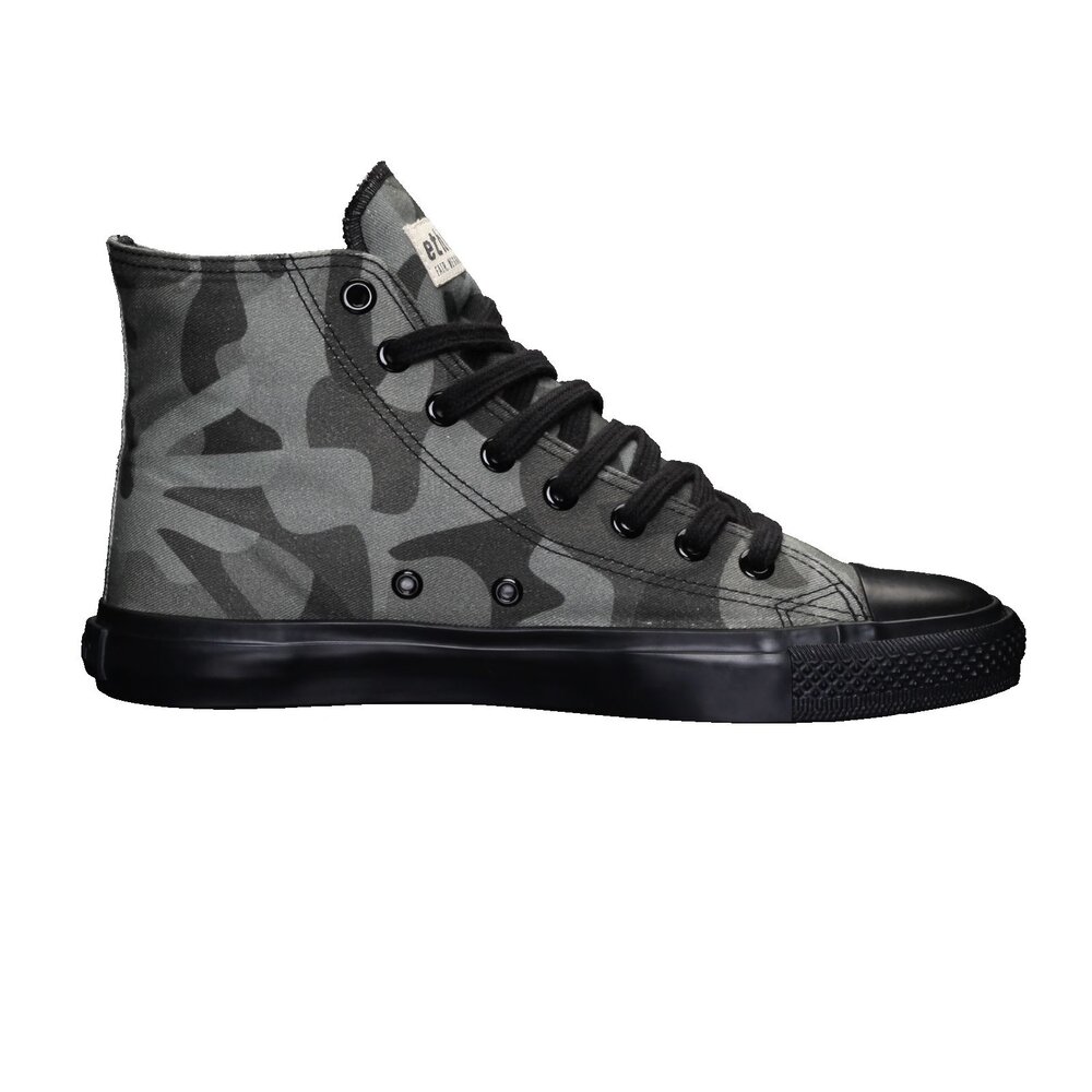 ETHLETIC Fair Trainer Black Cap Hi Cut Human Rights Olive | Jet Black