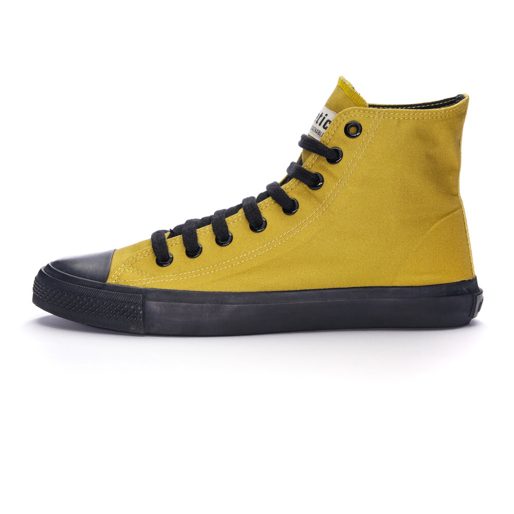 Fair Trainer Black Cap Hi Cut Mustard Yellow P | Jet Black