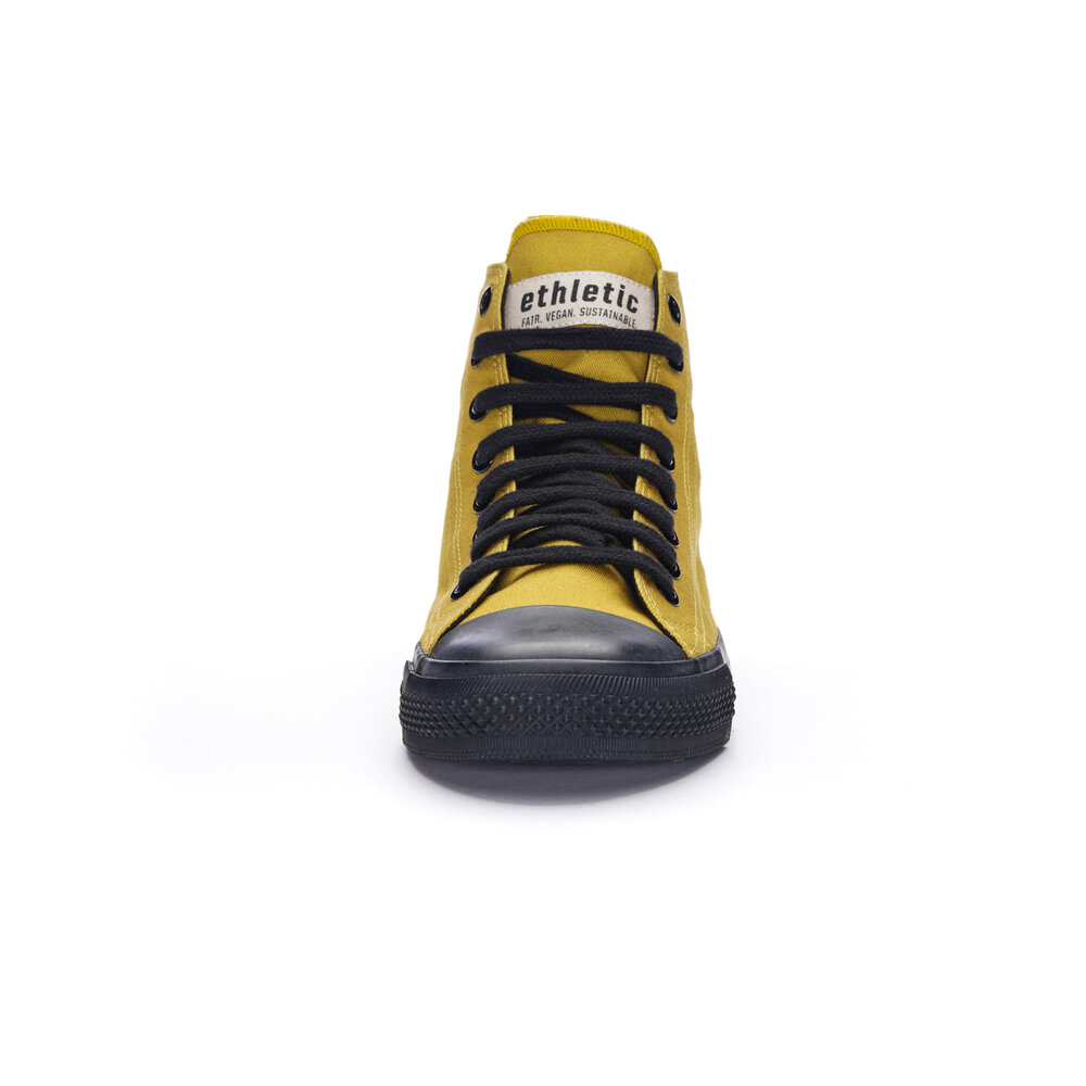 Fair Trainer Black Cap Hi Cut Mustard Yellow P | Jet Black