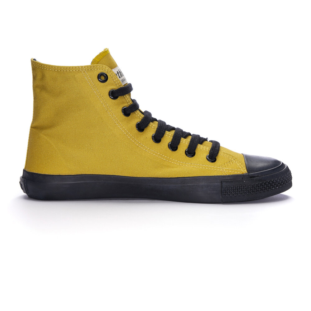 Fair Trainer Black Cap Hi Cut Mustard Yellow P | Jet Black