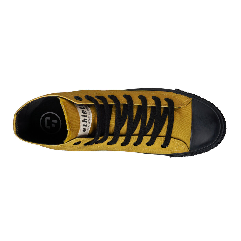Fair Trainer Black Cap Hi Cut Mustard Yellow P | Jet Black