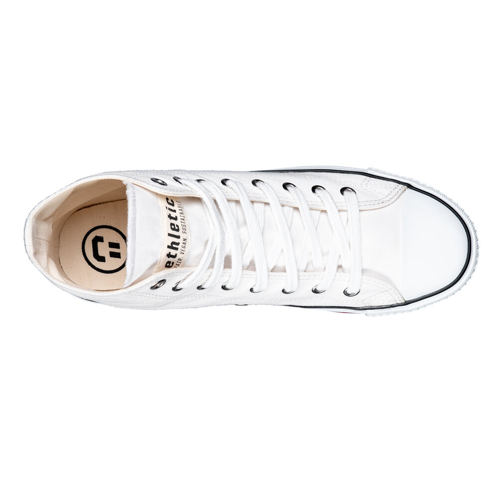 ETHLETIC Fair Trainer White Cap Hi Cut Just White | Just White