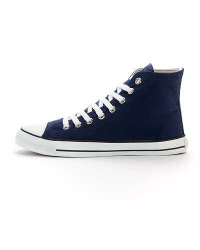 ETHLETIC Fair Trainer White Cap Hi Cut Ocean Blue | Just White