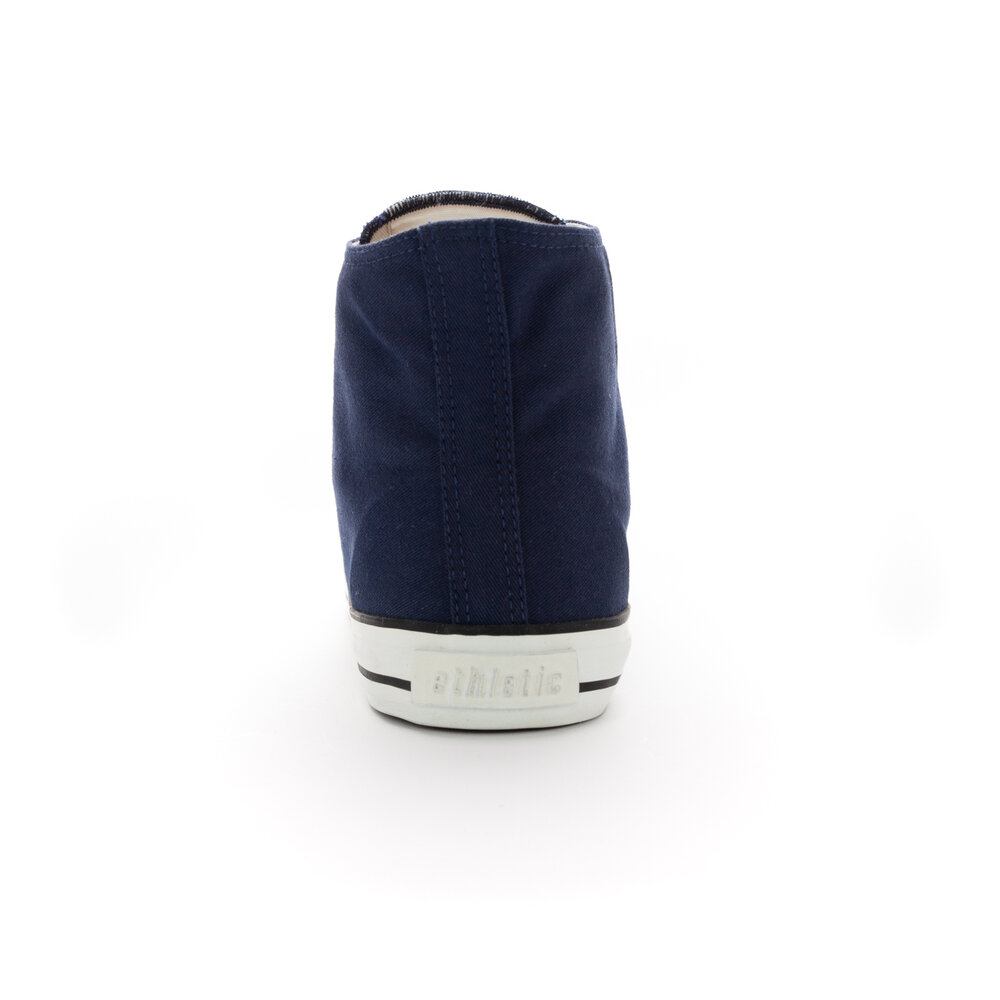 ETHLETIC Fair Trainer White Cap Hi Cut Ocean Blue | Just White