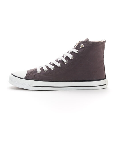 ETHLETIC Fair Trainer White Cap Hi Cut Pewter Grey | Just White