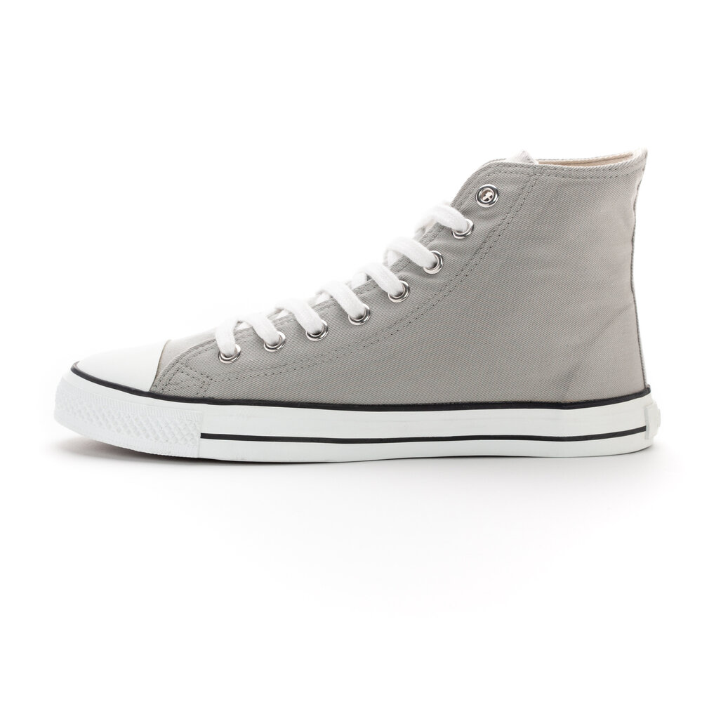 ETHLETIC Fair Trainer White Cap Hi Cut Urban Grey | Just White