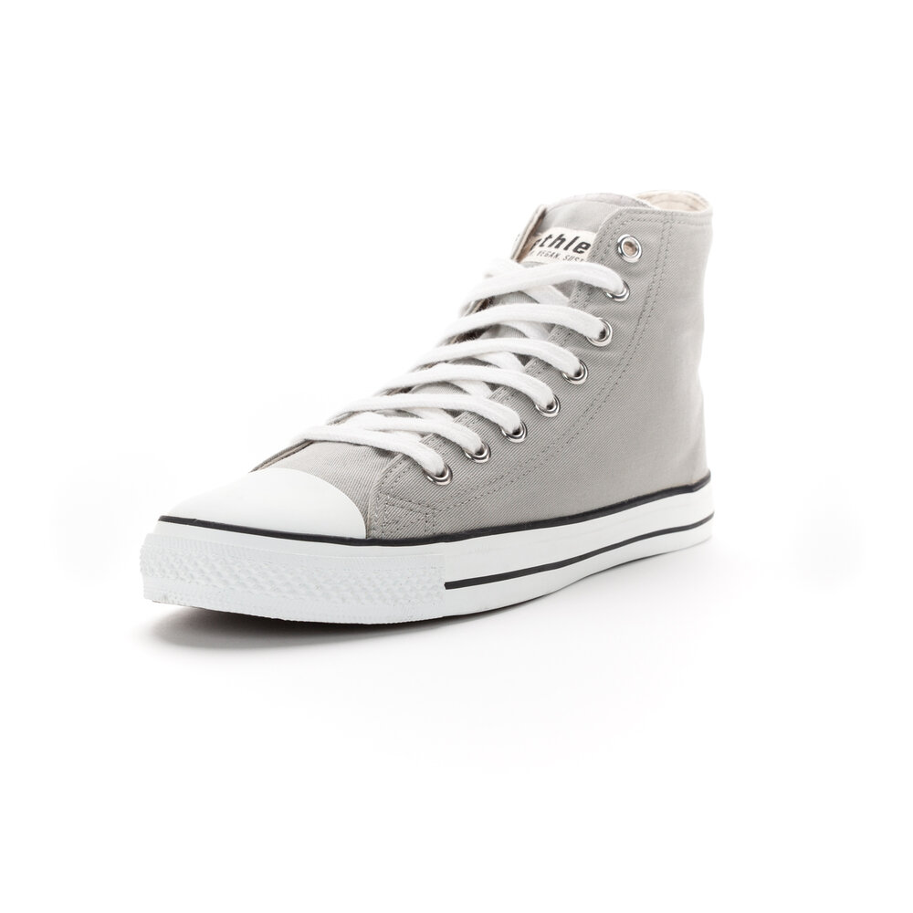 ETHLETIC Fair Trainer White Cap Hi Cut Urban Grey | Just White