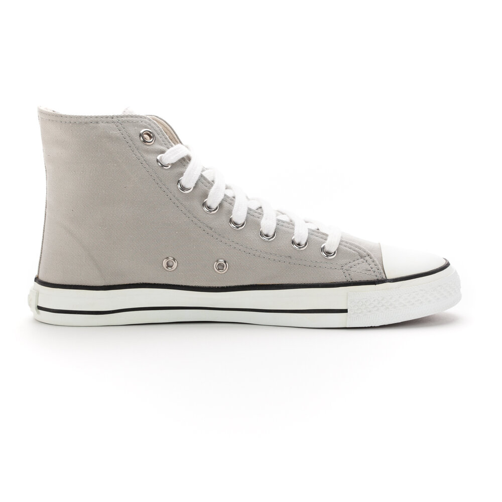 ETHLETIC Fair Trainer White Cap Hi Cut Urban Grey | Just White