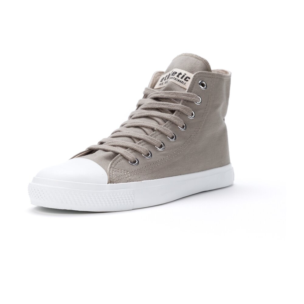 ETHLETIC Fair Trainer White Cap Hi Cut Frozen Olive | Just White