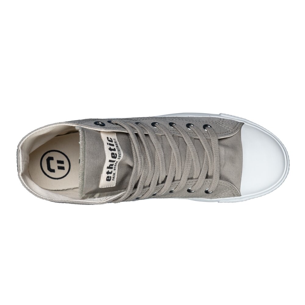 ETHLETIC Fair Trainer White Cap Hi Cut Frozen Olive | Just White