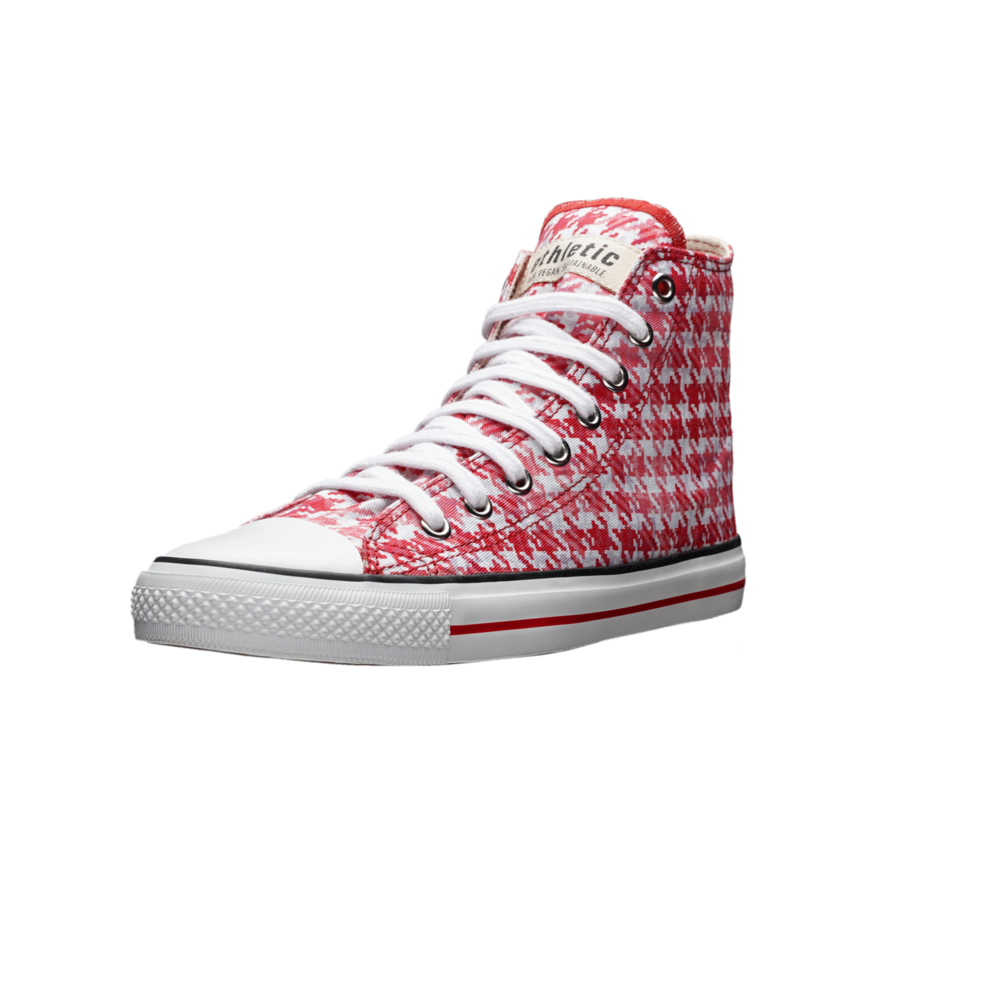 Fair Trainer White Cap Hi Cut Tweed Pink | Just White
