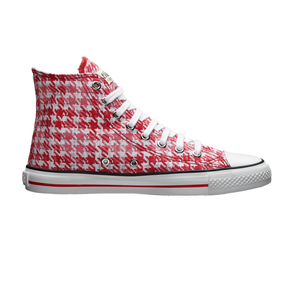 Fair Trainer White Cap Hi Cut Tweed Pink | Just White