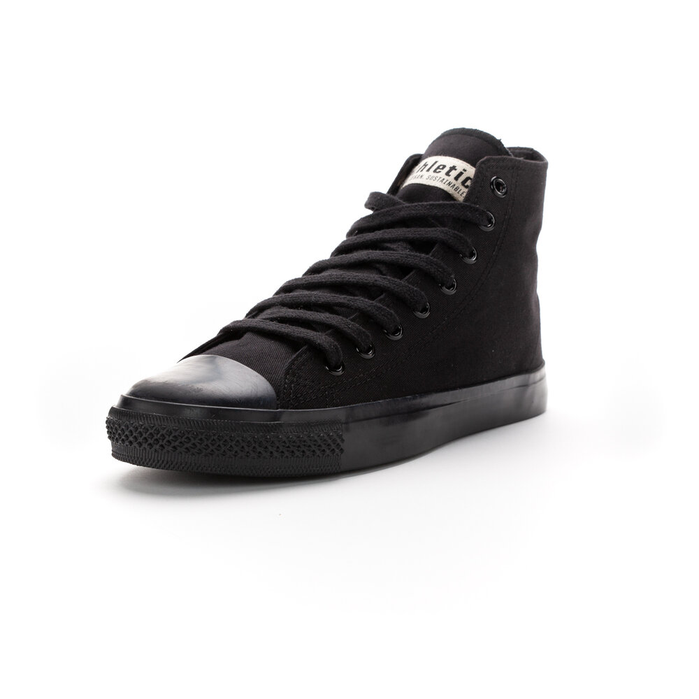 ETHLETIC Fair Trainer Black Cap Hi Cut Jet Black | Jet Black