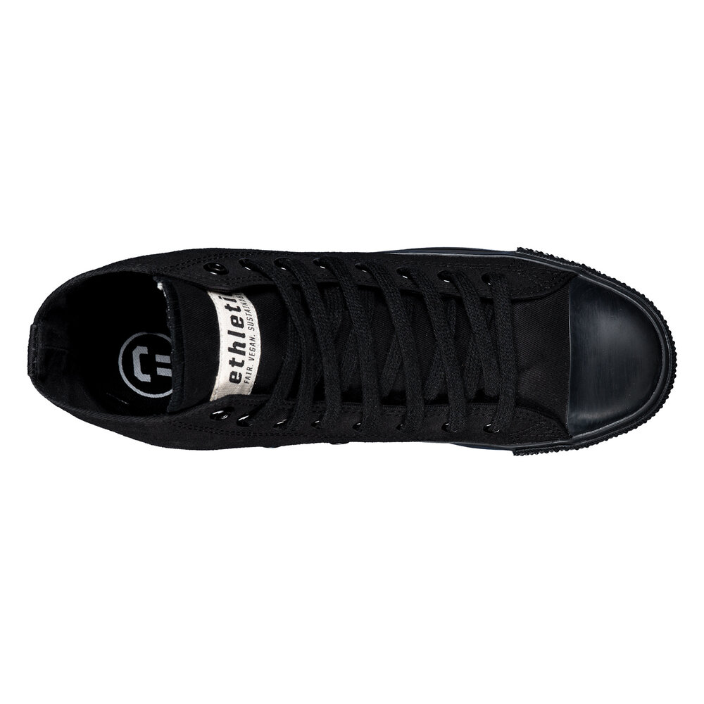 ETHLETIC Fair Trainer Black Cap Hi Cut Jet Black | Jet Black