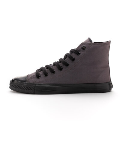ETHLETIC Fair Trainer Black Cap Hi Cut Pewter Grey | Jet Black