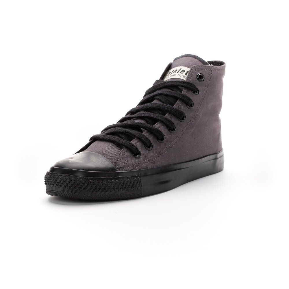 ETHLETIC Fair Trainer Black Cap Hi Cut Pewter Grey | Jet Black