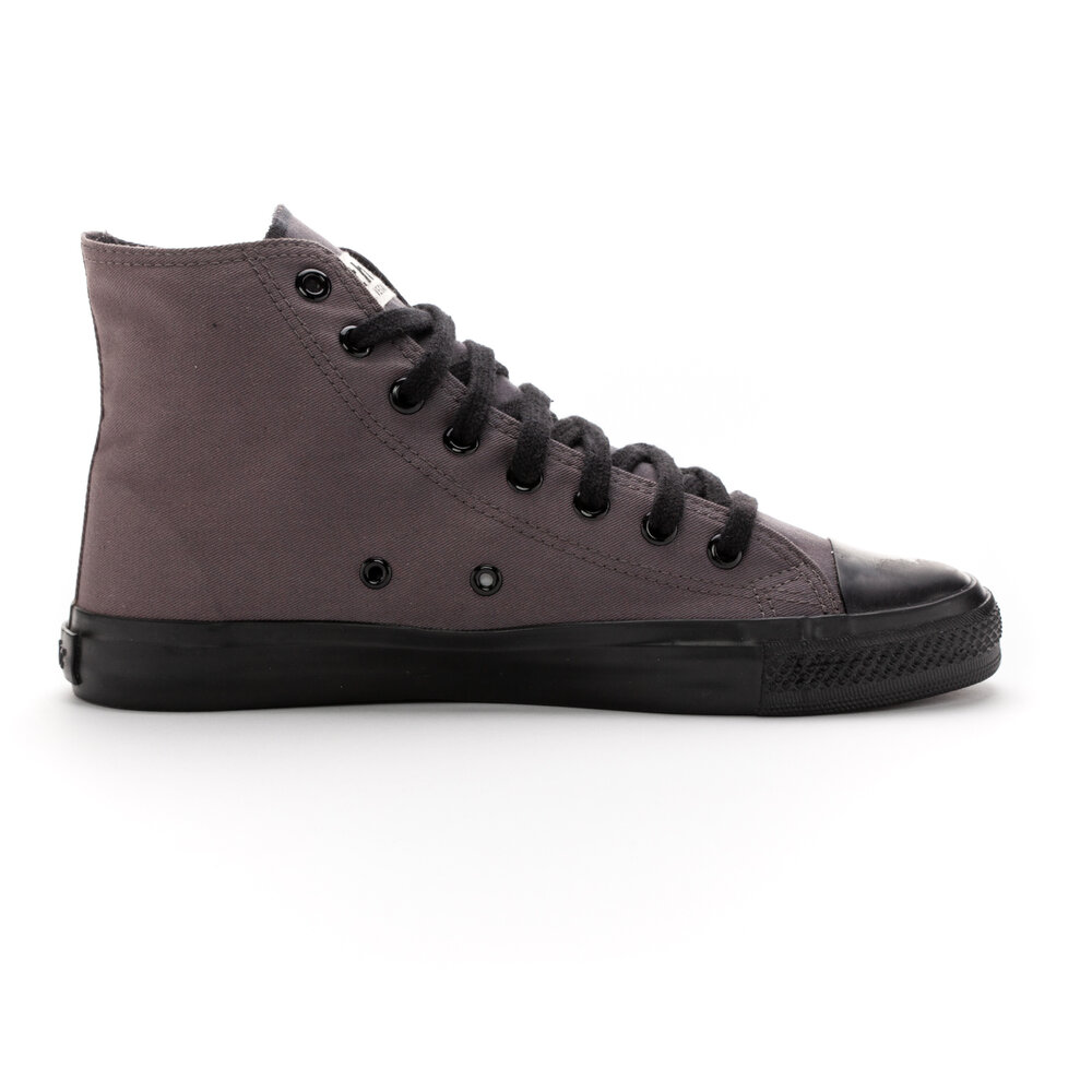 ETHLETIC Fair Trainer Black Cap Hi Cut Pewter Grey | Jet Black