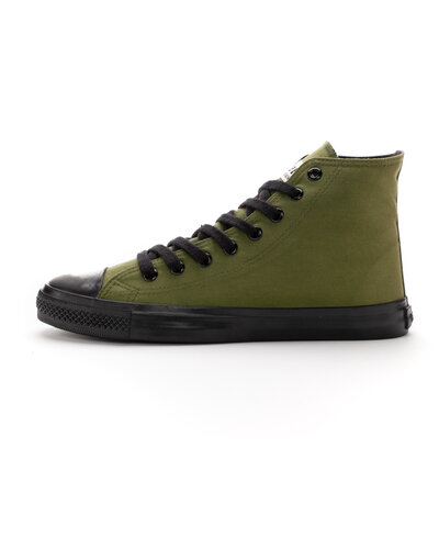 ETHLETIC Fair Trainer Black Cap Hi Cut Camping Green | Jet Black