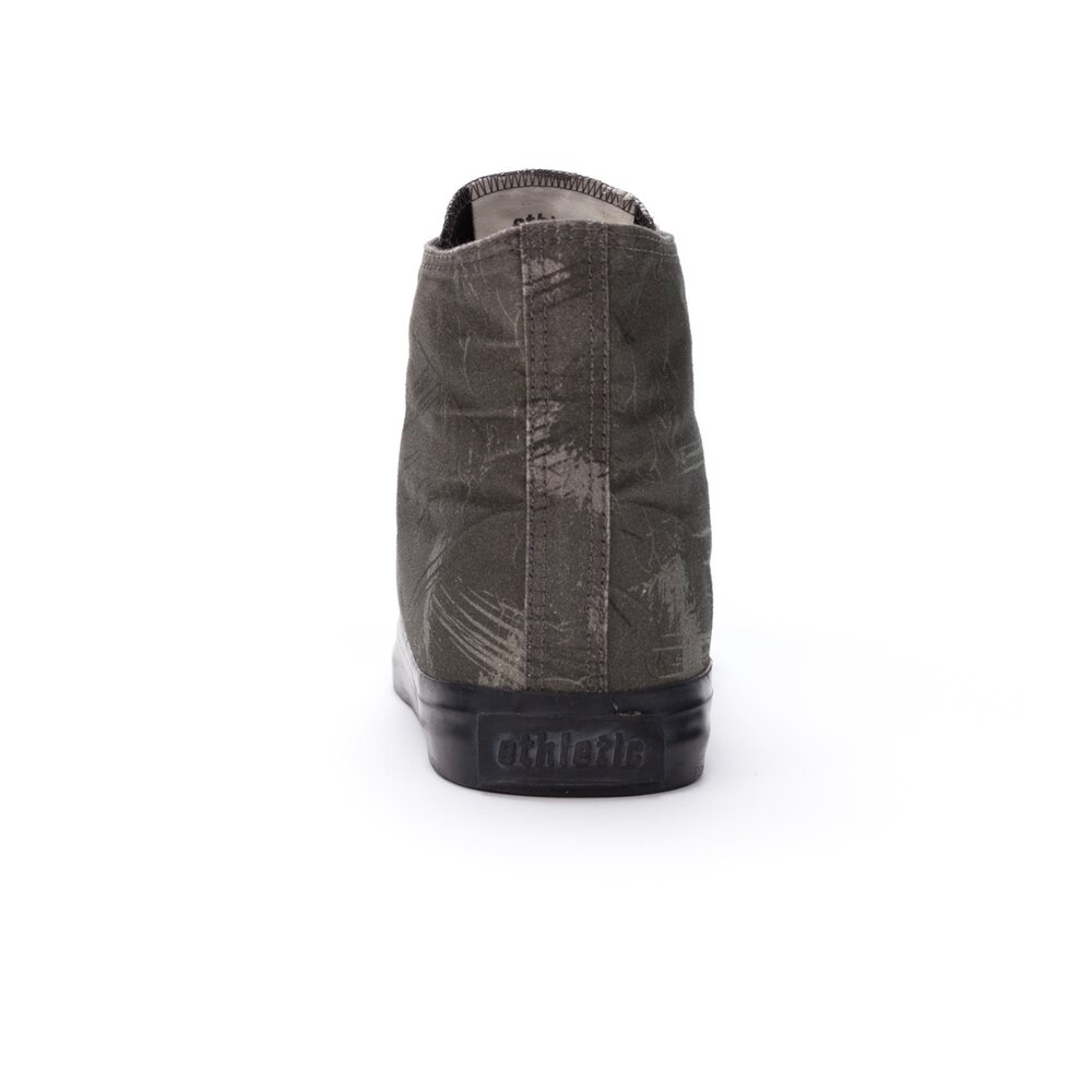 ETHLETIC Fair Trainer Black Cap Hi Cut Dove Camo Olive | Jet Black