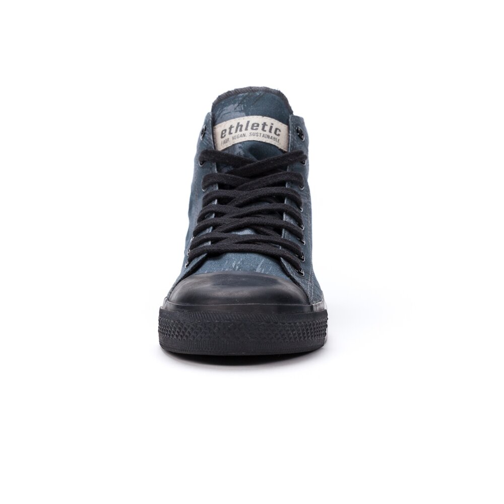 ETHLETIC Fair Trainer Black Cap Hi Cut Dove Camo Indigo | Jet Black