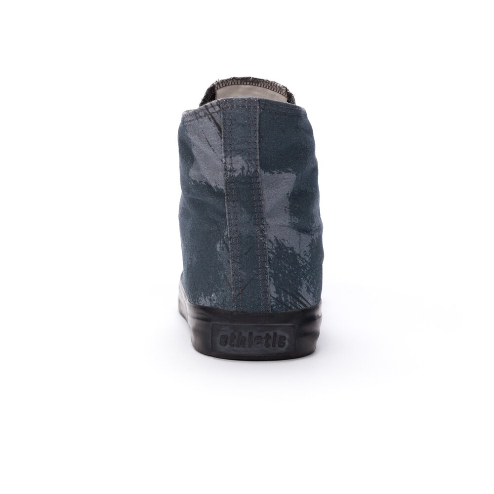 ETHLETIC Fair Trainer Black Cap Hi Cut Dove Camo Indigo | Jet Black