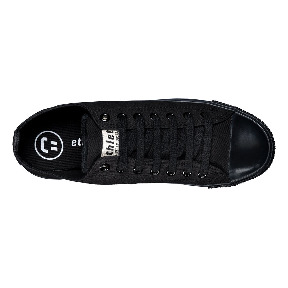 ETHLETIC Fair Trainer Black Cap Lo Cut Jet Black | Jet Black