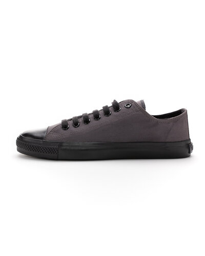 ETHLETIC Fair Trainer Black Cap Lo Cut Pewter Grey | Jet Black