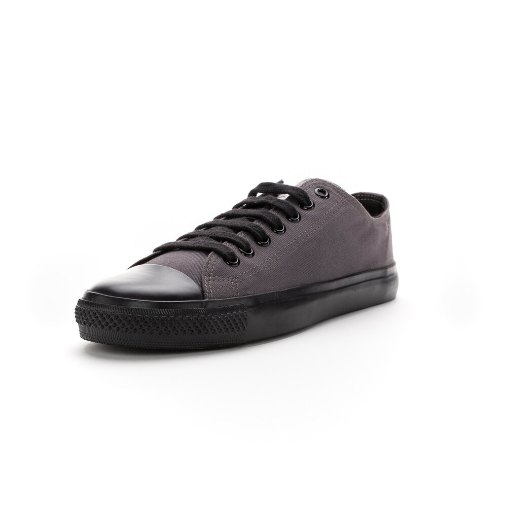ETHLETIC Fair Trainer Black Cap Lo Cut Pewter Grey | Jet Black
