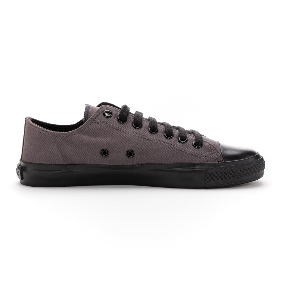 ETHLETIC Fair Trainer Black Cap Lo Cut Pewter Grey | Jet Black