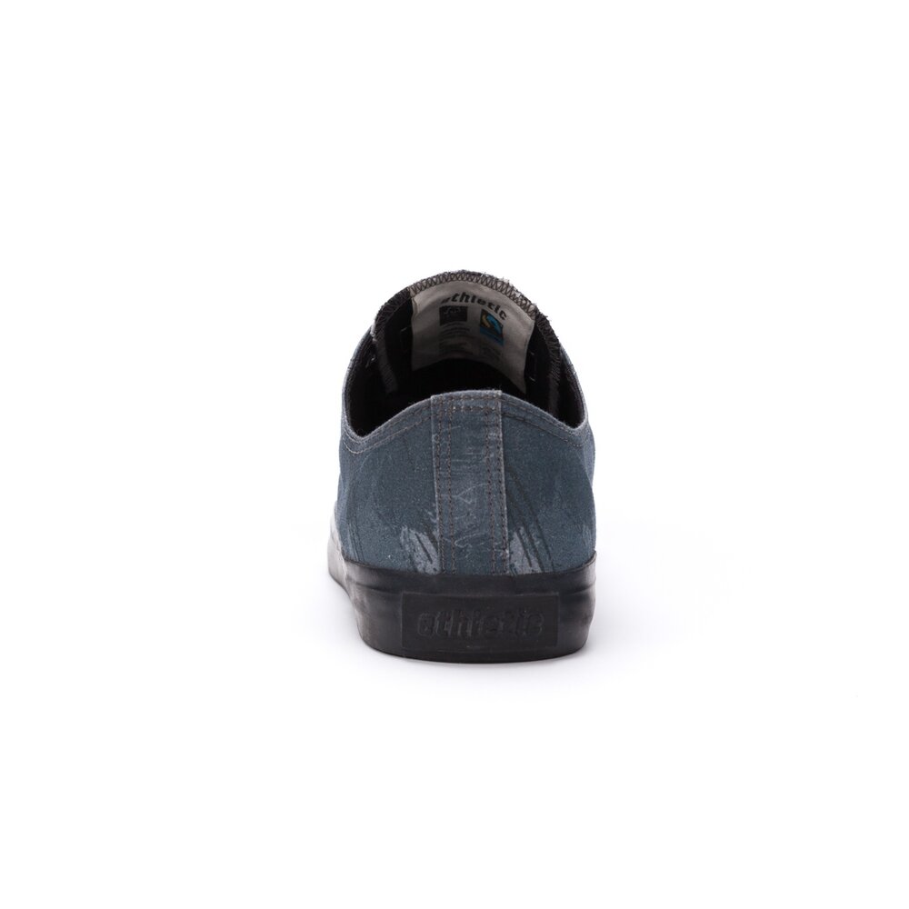 ETHLETIC Fair Trainer Black Cap Lo Cut Dove Camo Indigo | Jet Black