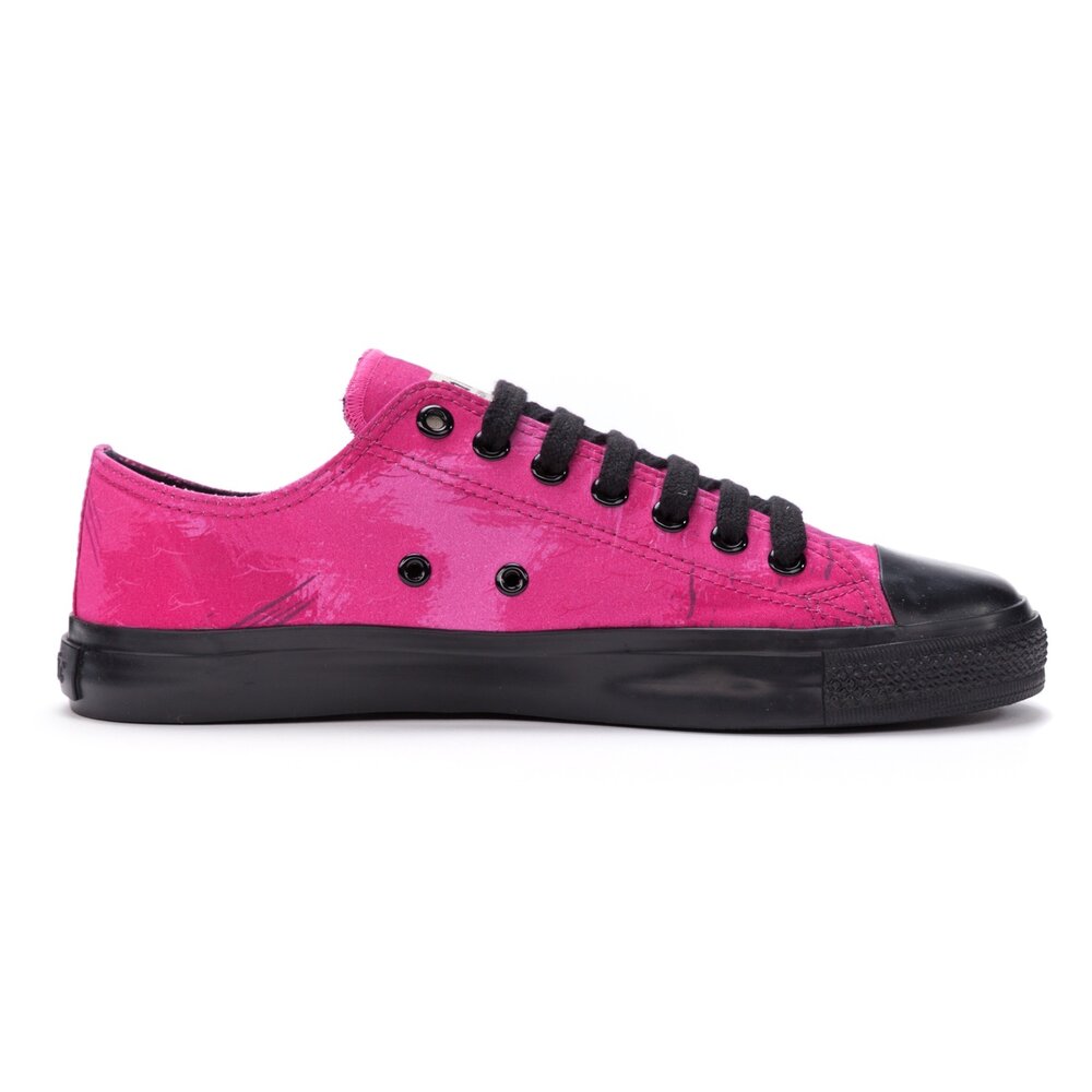 ETHLETIC Fair Trainer Black Cap Lo Cut Dove Camo Neon Beetroot | Jet Black