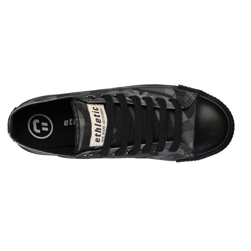 ETHLETIC Fair Trainer Black Cap Lo Cut Human Rights Black | Jet Black