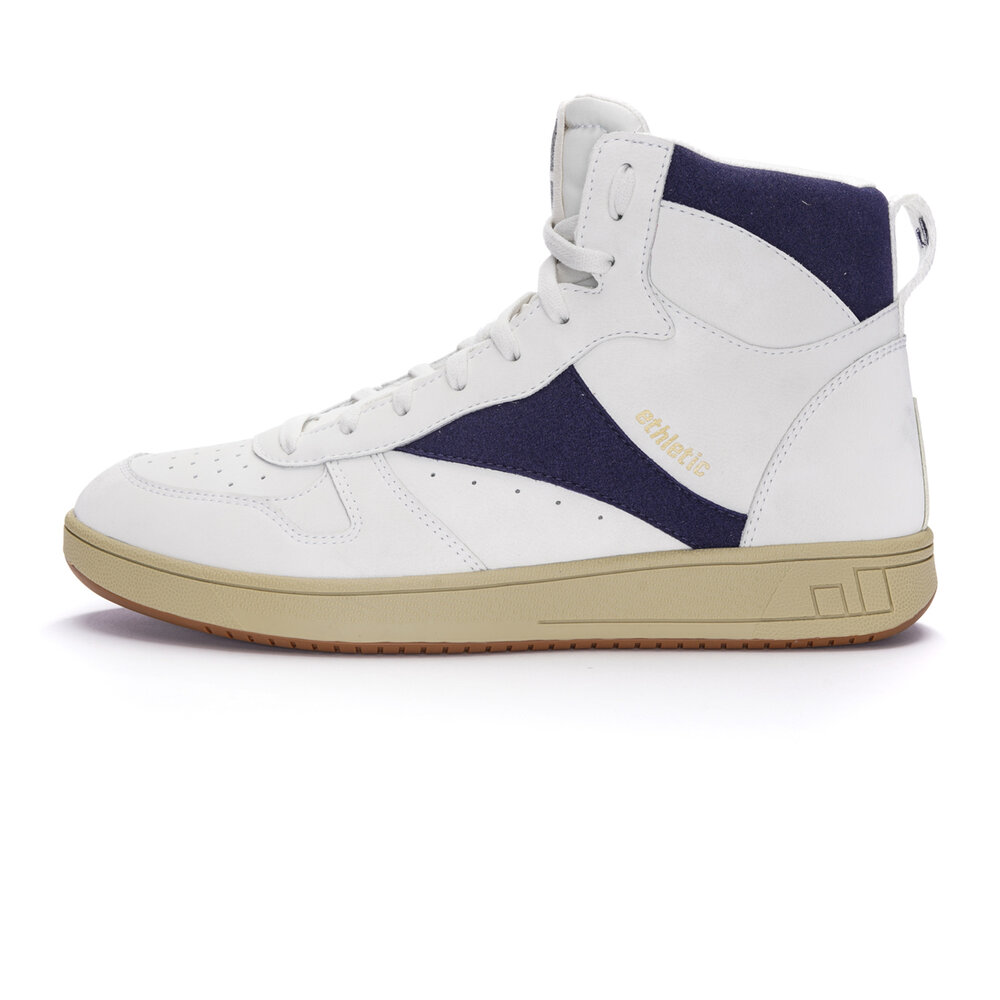 ETHLETIC Carl Hi Cut Chalk White | Ocean Blue