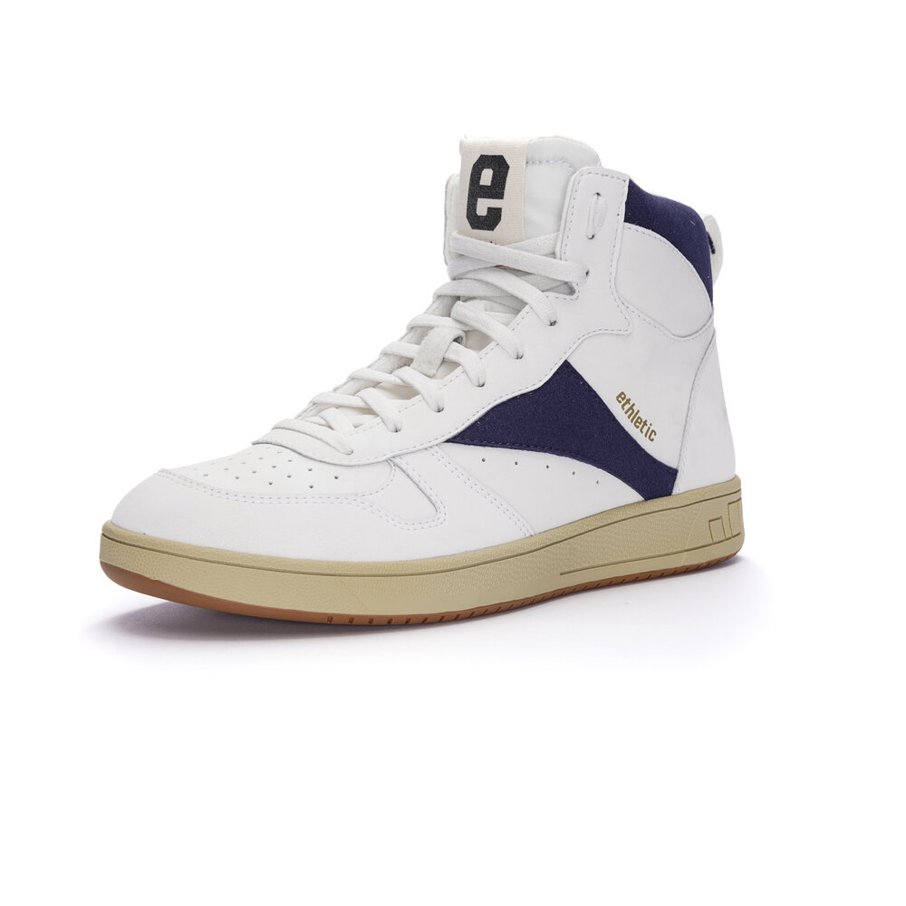 ETHLETIC Carl Hi Cut Chalk White | Ocean Blue