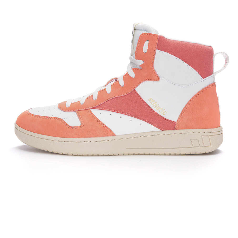 ETHLETIC Carl Hi Cut Bleached Orange | Just White
