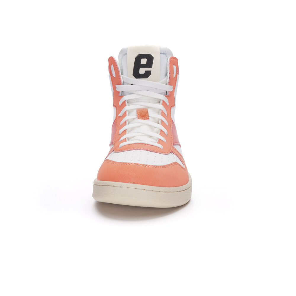 ETHLETIC Carl Hi Cut Bleached Orange | Just White