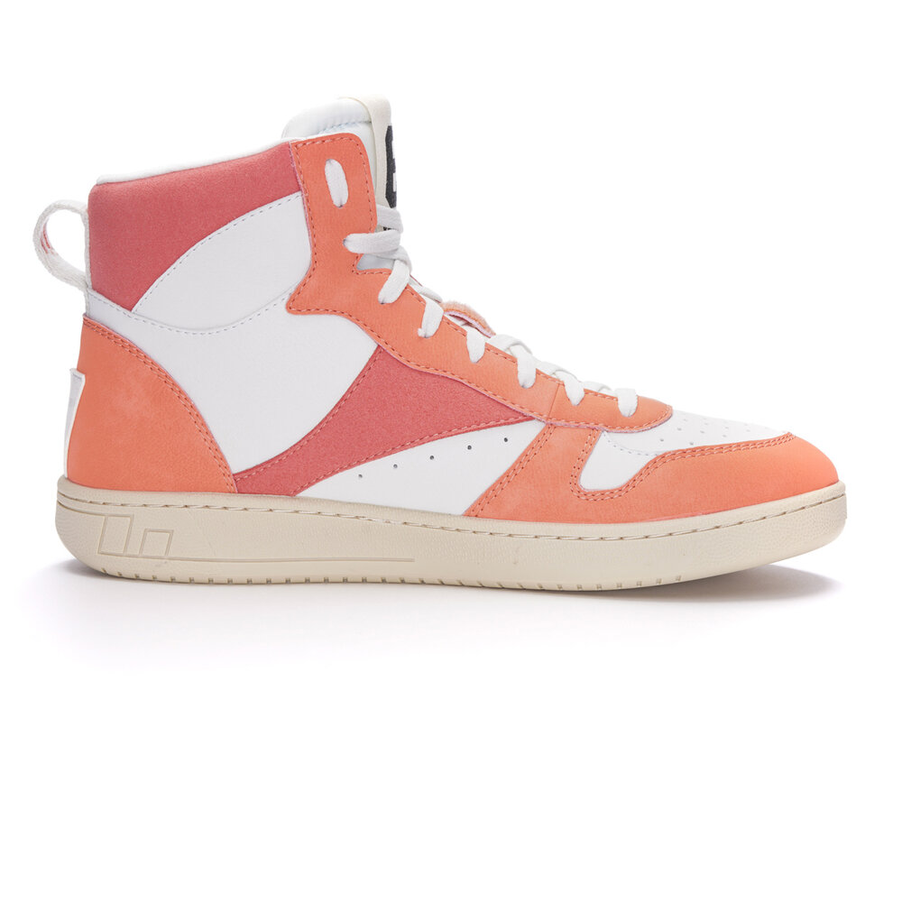 ETHLETIC Carl Hi Cut Bleached Orange | Just White