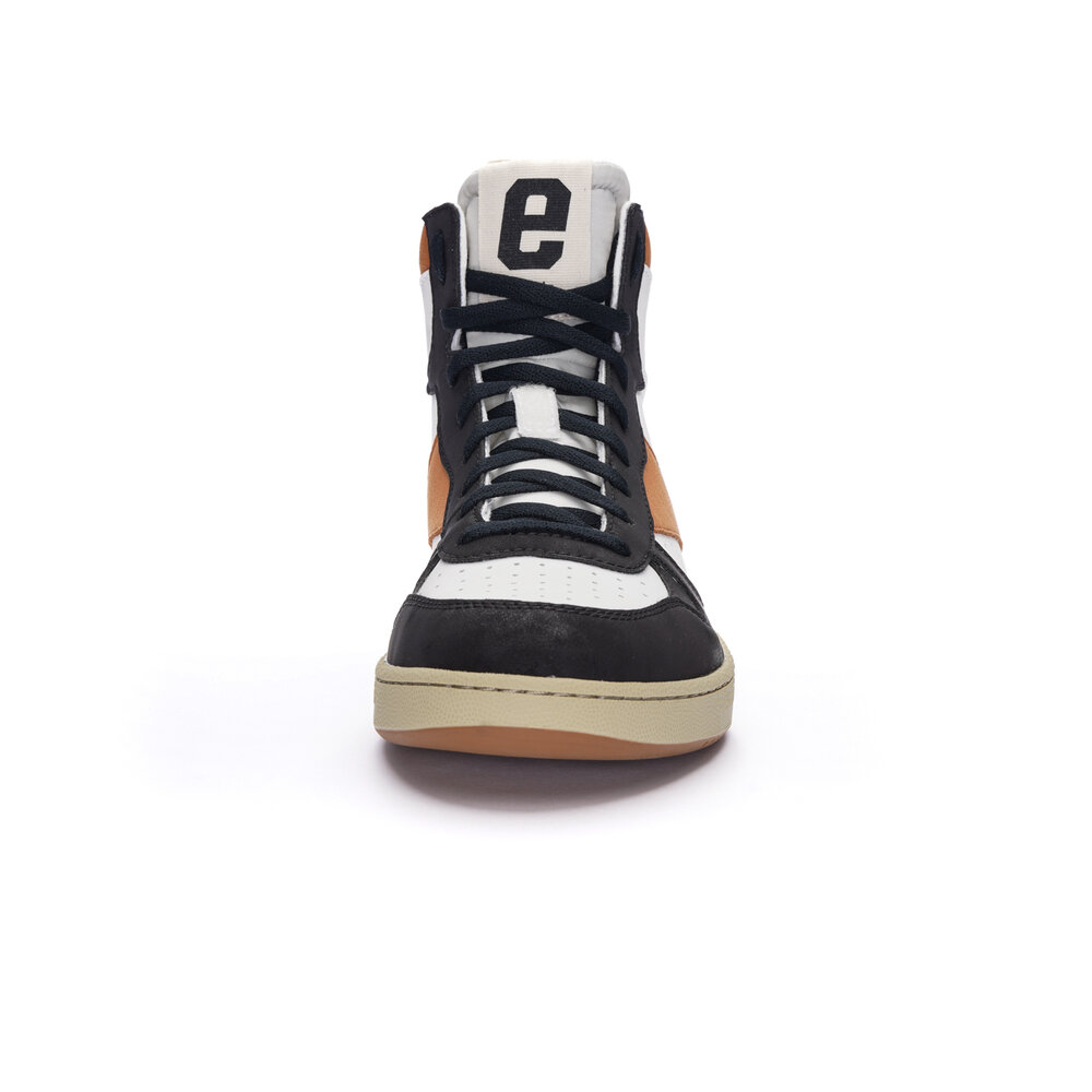 ETHLETIC Carl Hi Cut Chalk White | Cognac Brown