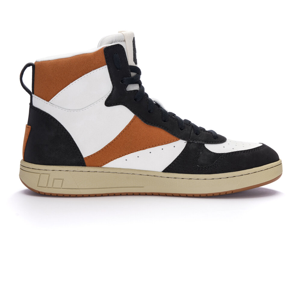 ETHLETIC Carl Hi Cut Chalk White | Cognac Brown