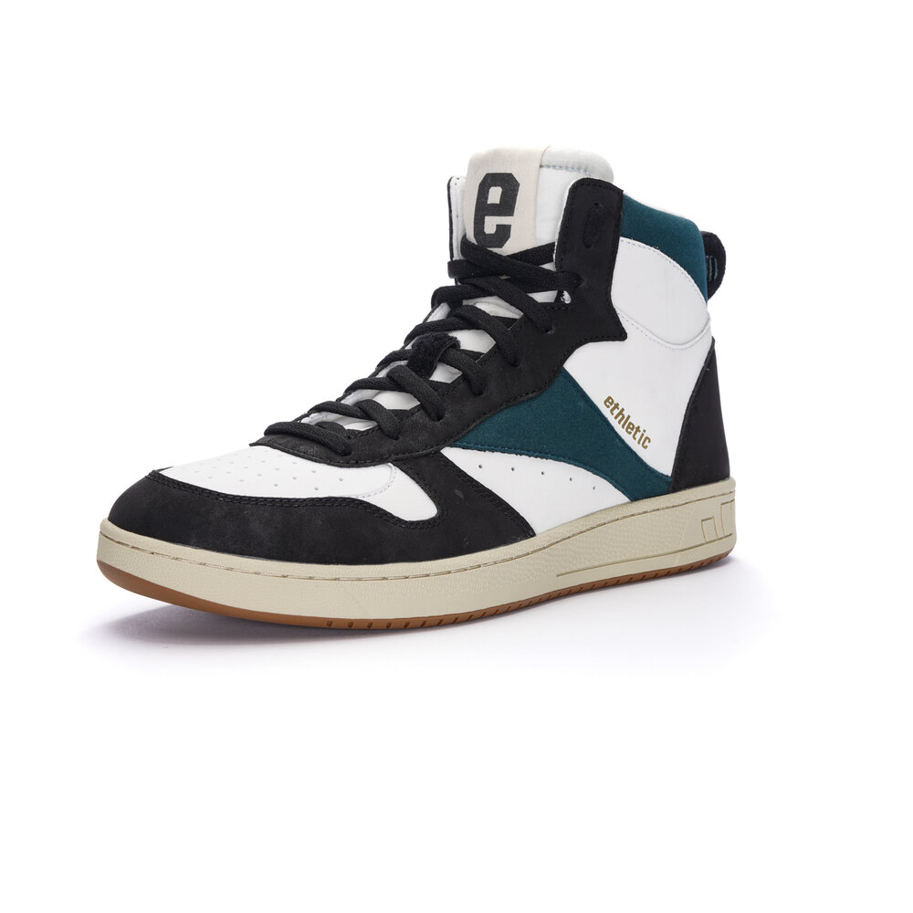 ETHLETIC Carl Hi Cut Chalk White | Fir Tree Green