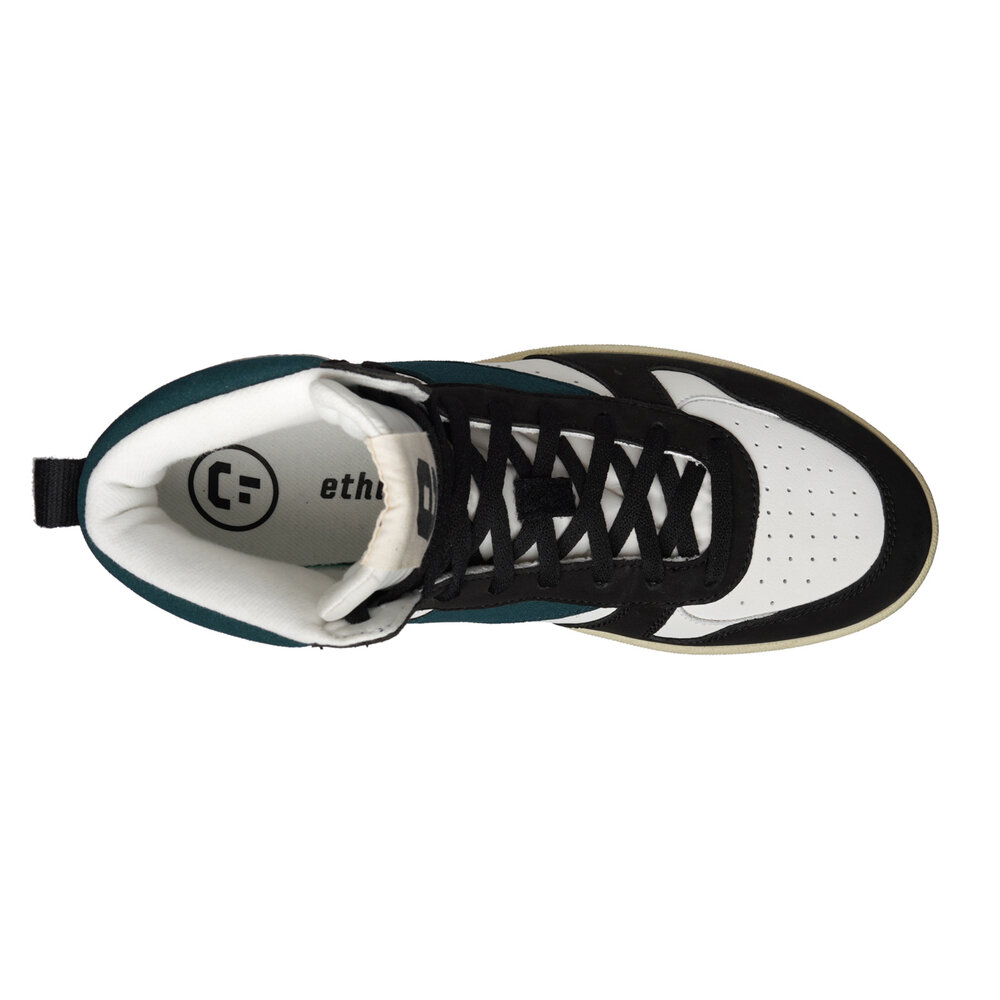 ETHLETIC Carl Hi Cut Chalk White | Fir Tree Green