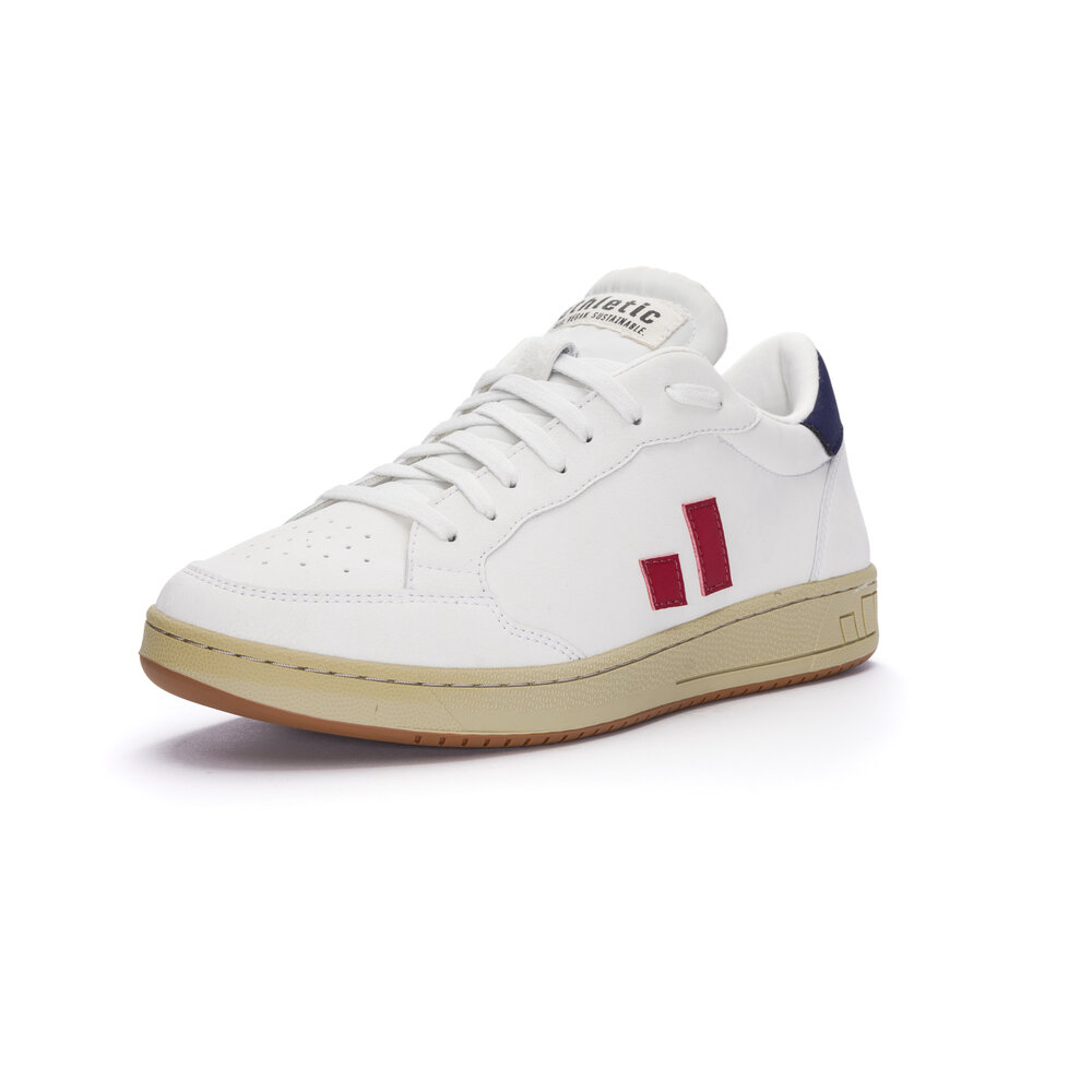 ETHLETIC Jesse Lo Cut Classic Chalk White | Accent Rio Red