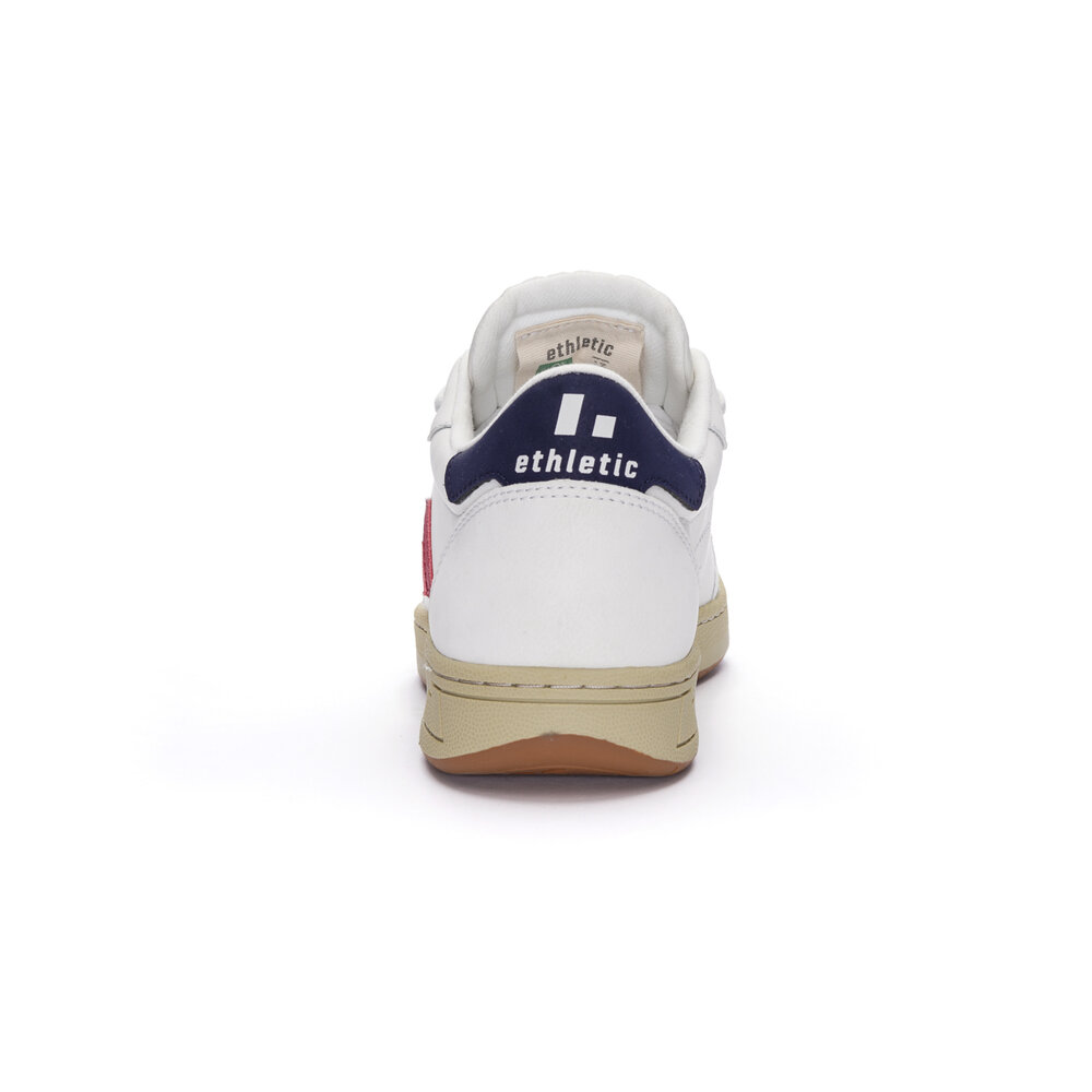 ETHLETIC Jesse Lo Cut Classic Chalk White | Accent Rio Red
