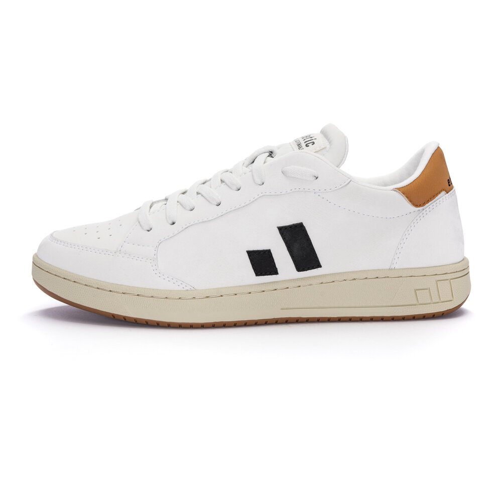 ETHLETIC Jesse Lo Cut Classic Chalk White | Cognac Brown