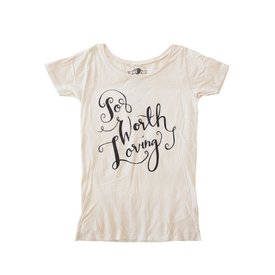  T-shirt met opschrift