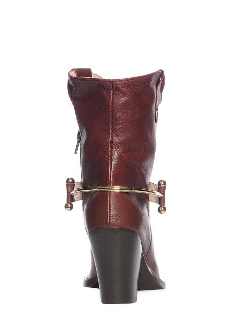 cinnamon skye half boots, bordeauxrood